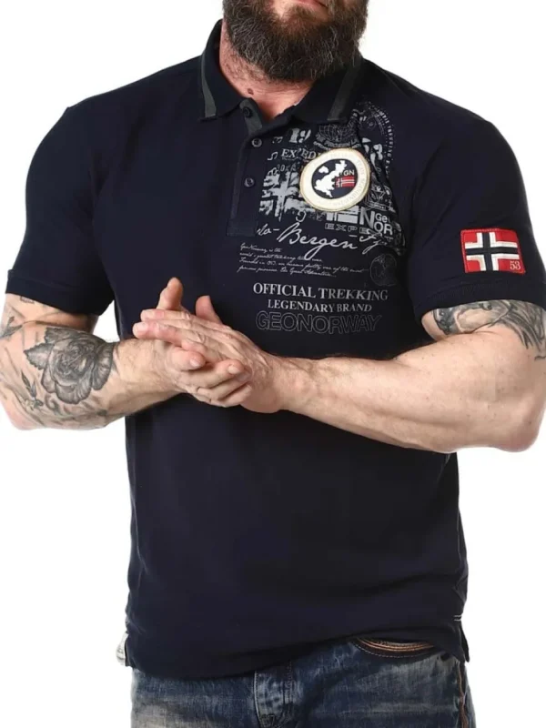 Karuen Geo Norway Piké - Mørkeblå^Geographical Norway Outlet