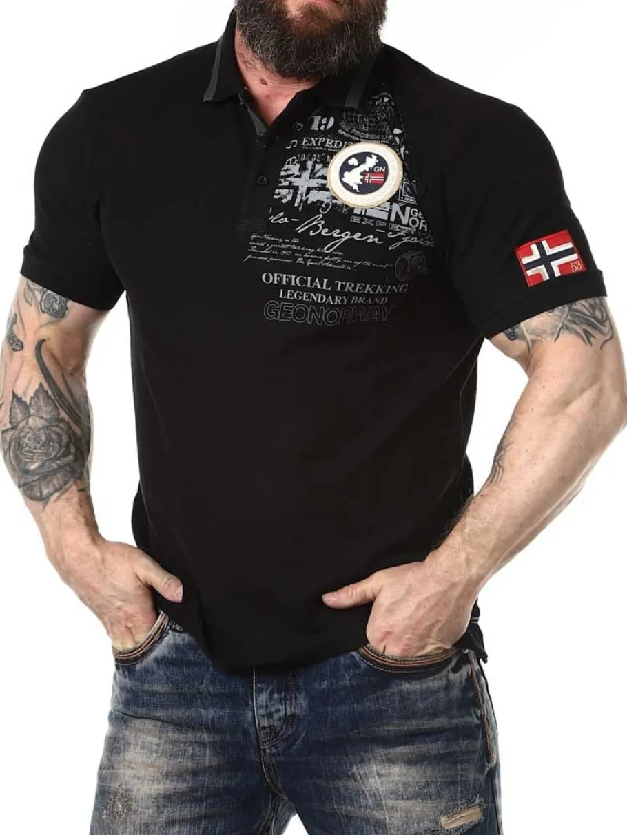 karuen_geo_norway_pik__so_2.webp Karuen Geo Norway Piké - Sort^Geographical Norway Sale