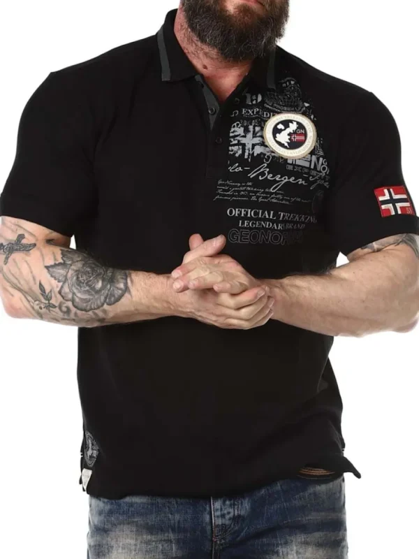 Karuen Geo Norway Piké - Sort^Geographical Norway Sale