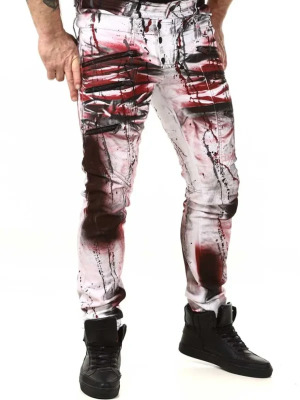 Leonidas Jeans - Hvid/Rød^Kingz Online