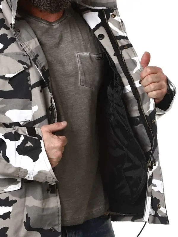 M65 Jakke - Hvid/Camo^Brandit Online