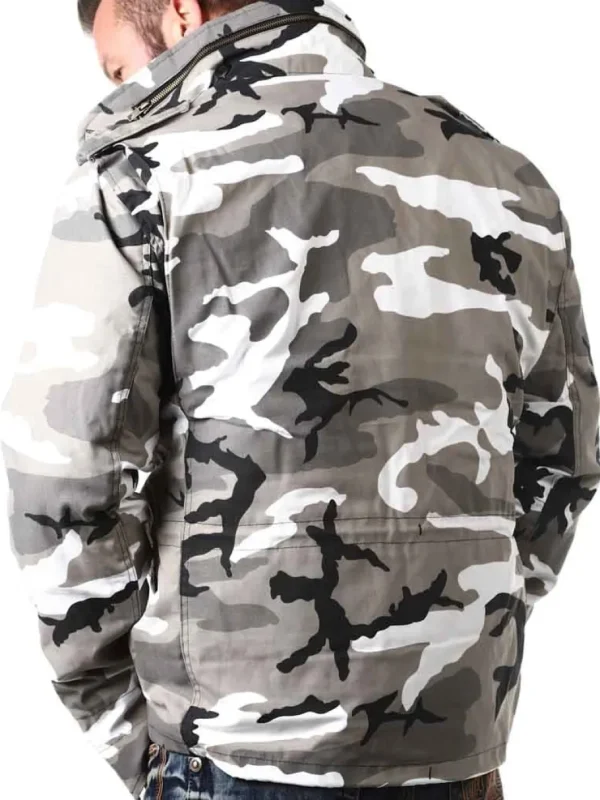 M65 Jakke - Hvid/Camo^Brandit Online