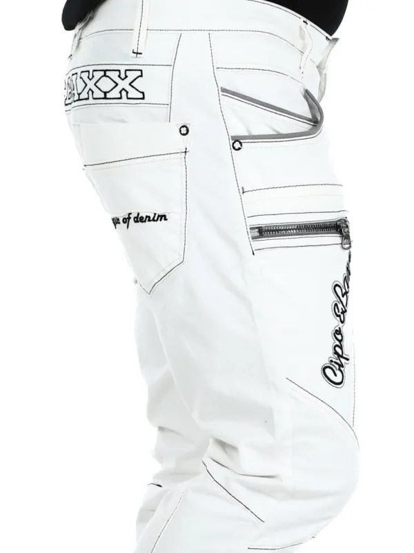Monza Jeans - Hvid^Cipo & Baxx Online