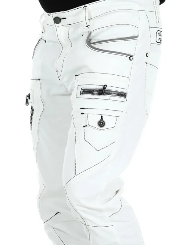 Monza Jeans - Hvid^Cipo & Baxx Online