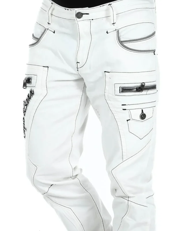 Monza Jeans - Hvid^Cipo & Baxx Online