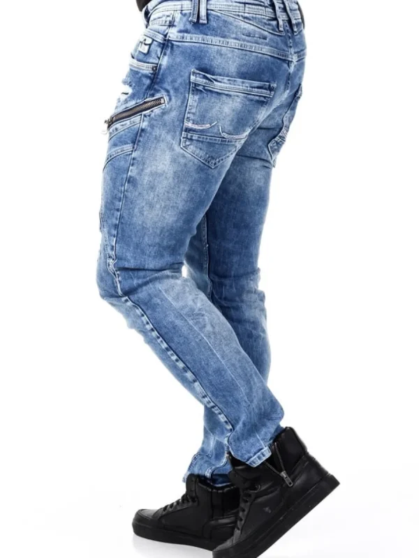 Mori Jeans - Mellemblå^Rusty Neal Sale
