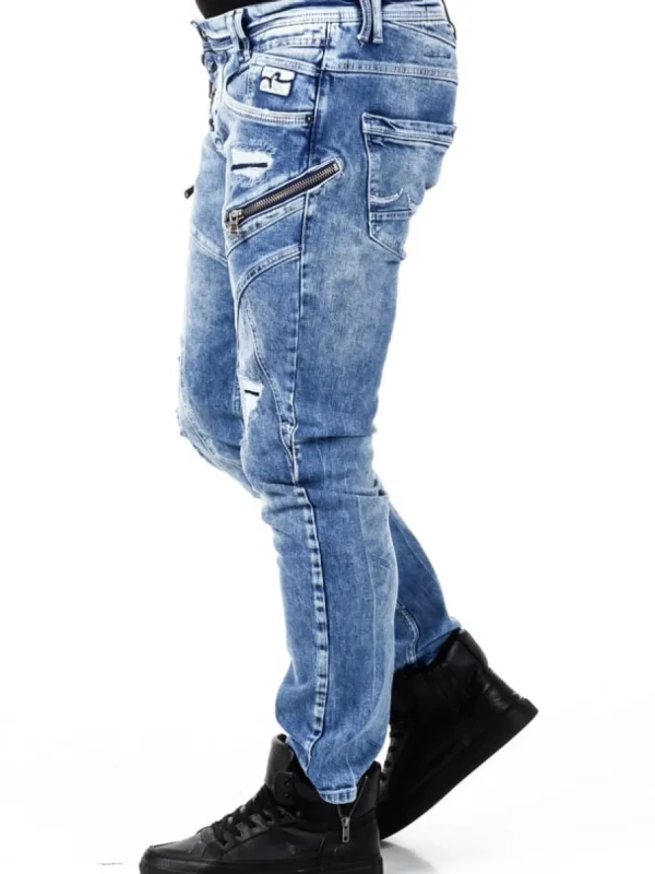 Mori Jeans - Mellemblå^Rusty Neal Sale