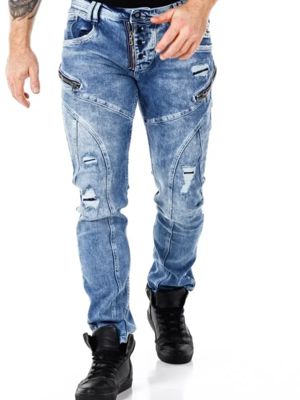 Mori Jeans - Mellemblå^Rusty Neal Sale
