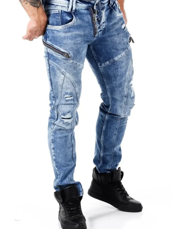 Mori Jeans - Mellemblå^Rusty Neal Sale