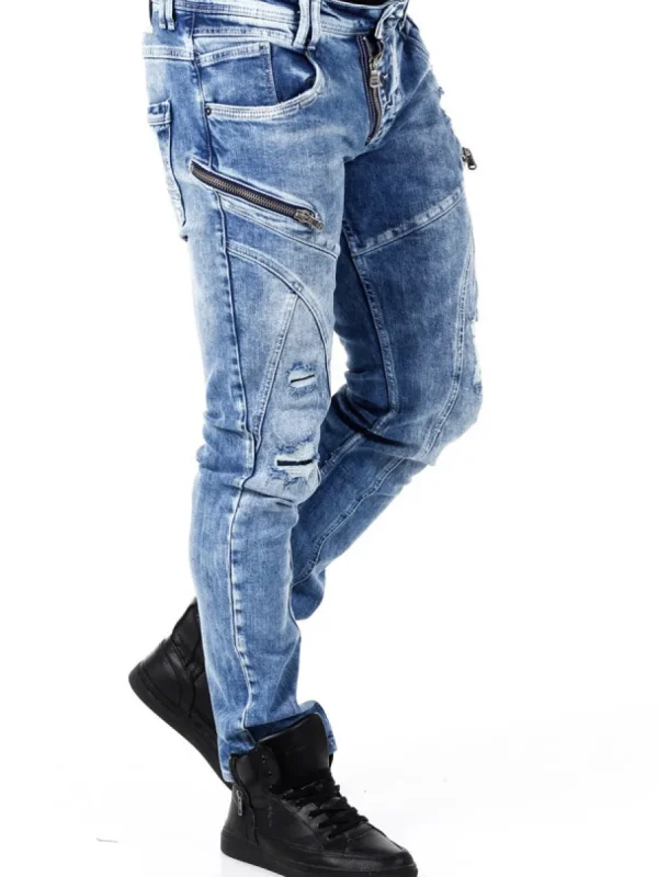 Mori Jeans - Mellemblå^Rusty Neal Sale