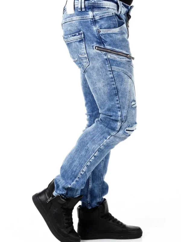 Mori Jeans - Mellemblå^Rusty Neal Sale