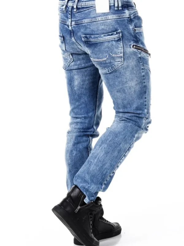 Mori Jeans - Mellemblå^Rusty Neal Sale