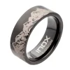Mountain Ridge Ring - Sort/Sølv^Inox Clearance