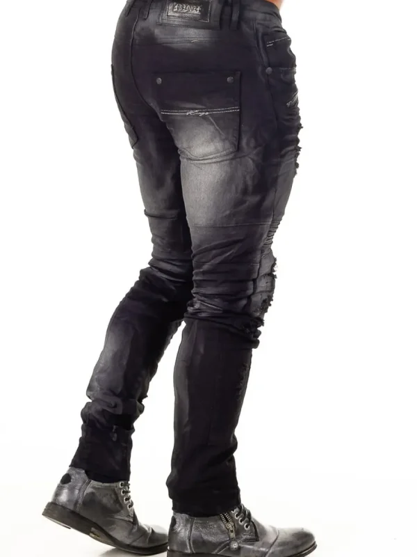 Nedness Jeans - Sort/Hvid^Kingz Sale
