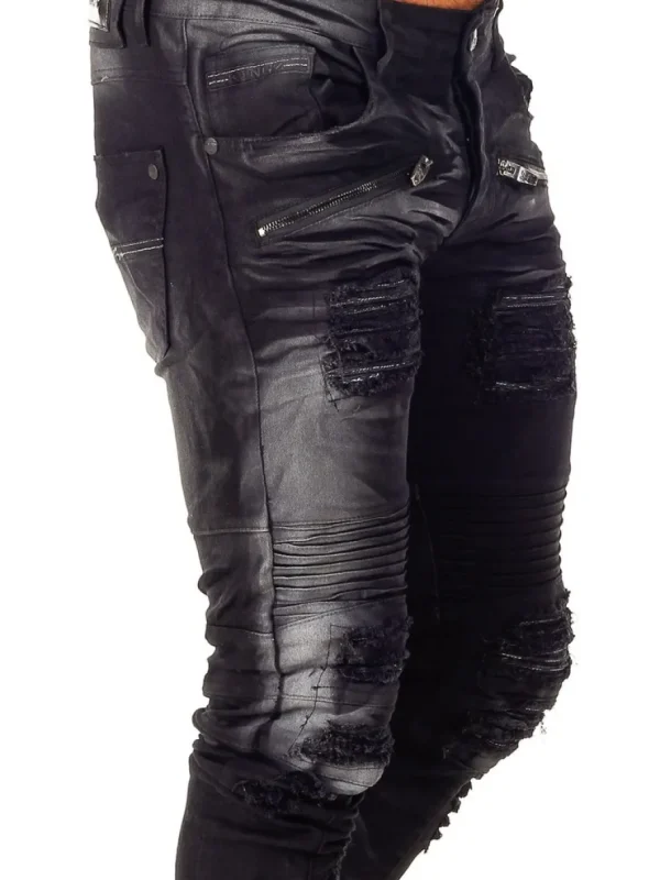 Nedness Jeans - Sort/Hvid^Kingz Sale