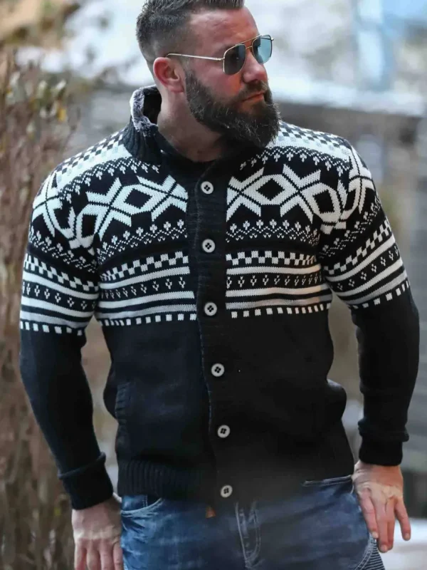 Nick Grizzly Cardigan - Mørkegrå^Carisma Fashion
