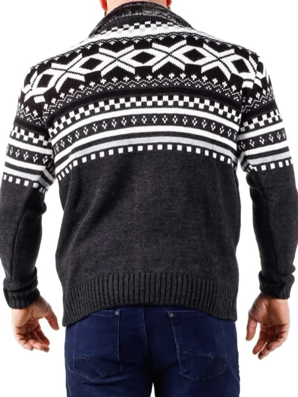 Nick Grizzly Cardigan - Mørkegrå^Carisma Fashion