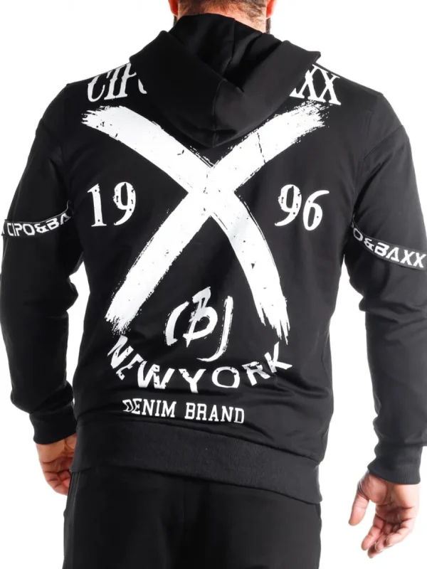 NYC Zip Hoodie - Sort^Cipo & Baxx New