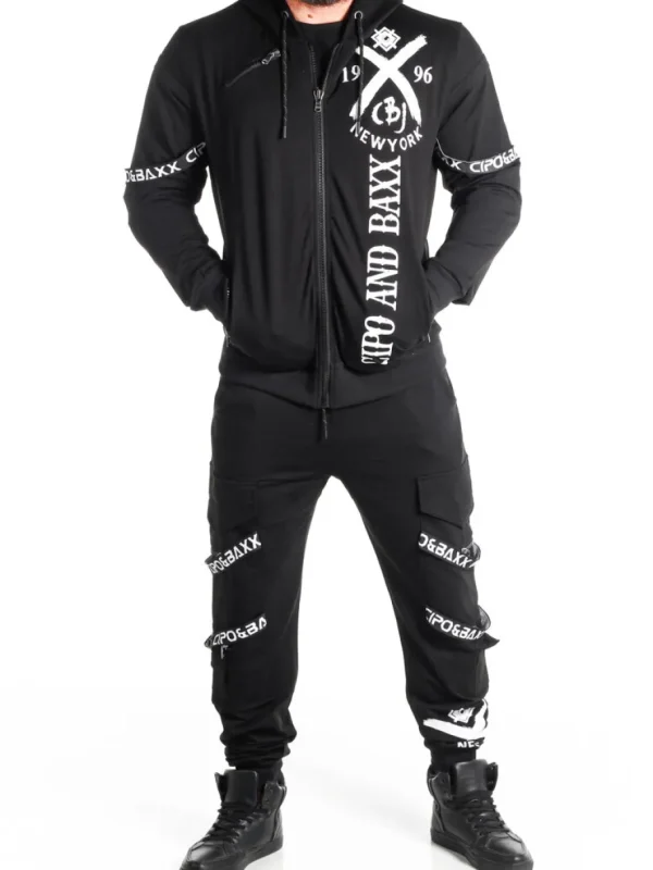 NYC Zip Hoodie - Sort^Cipo & Baxx New