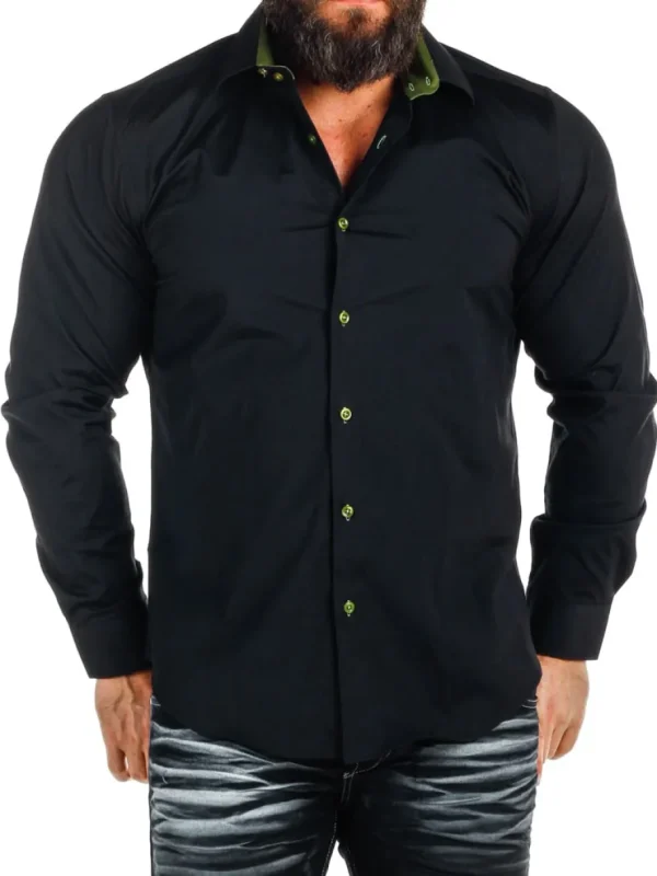 Obsess Skjorte - Sort/Khaki^Rusty Neal Fashion