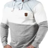 Pessac Hoodie - Blå/Hvid/Grå^Indicode Discount