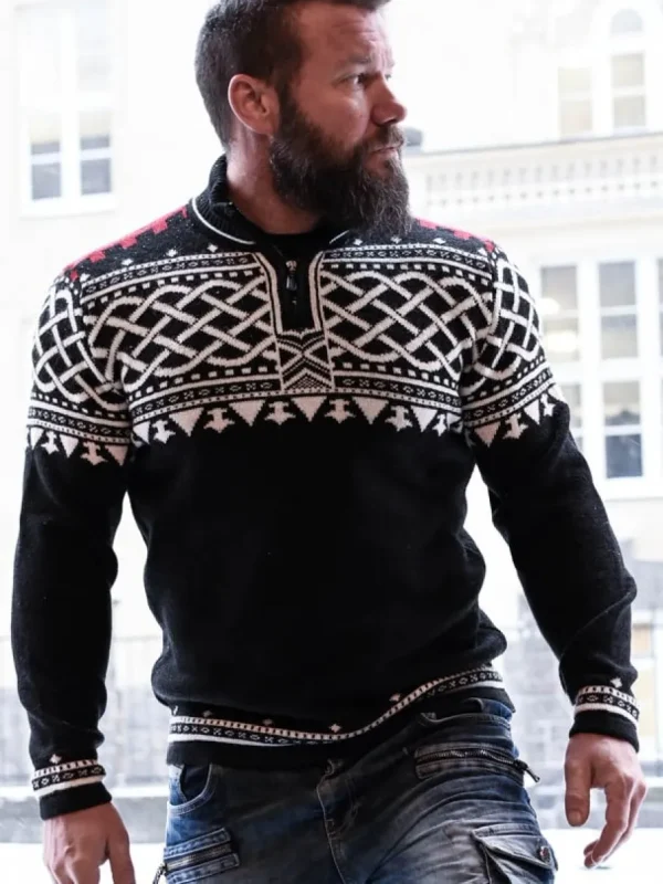 RD Balder Cashmere Strikket Trøje - Sort^RockDenim Hot
