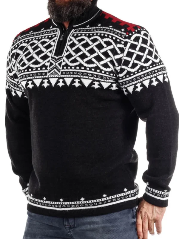 RD Balder Cashmere Strikket Trøje - Sort^RockDenim Hot