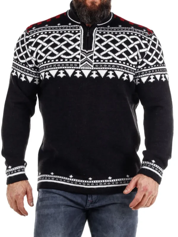 RD Balder Cashmere Strikket Trøje - Sort^RockDenim Hot