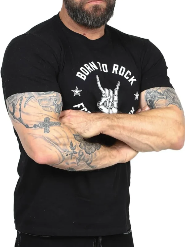 RD Born To Rock T-shirt - Sort^Rockdenim New