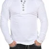 RD Button Longsleeve - Hvid^Rockdenim Discount