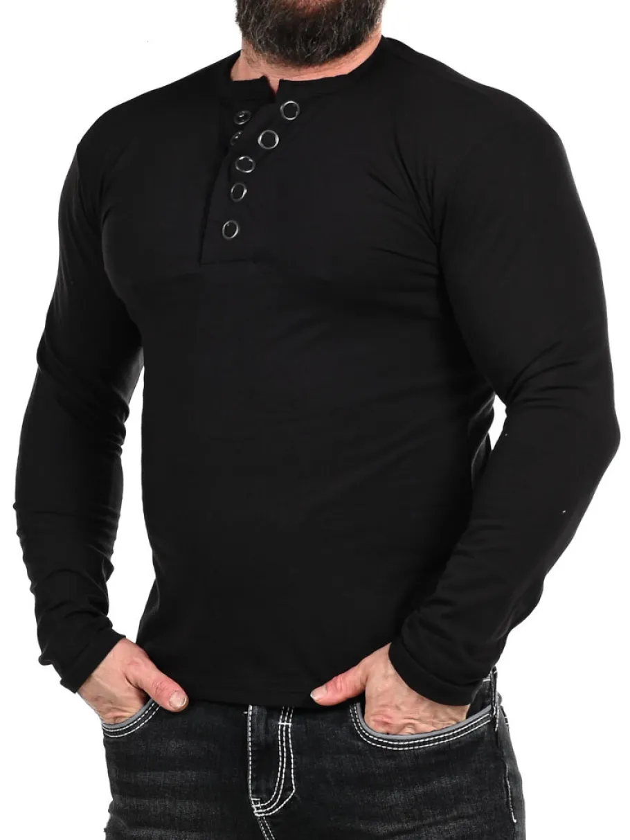 rd_button_longsleeve__sor_1-1.webp RD Button Longsleeve - Sort^Rockdenim Clearance