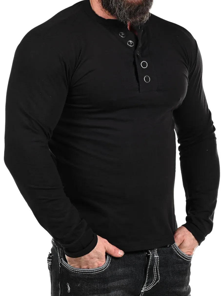 rd_button_longsleeve__sor_4-1.webp RD Button Longsleeve - Sort^Rockdenim Clearance
