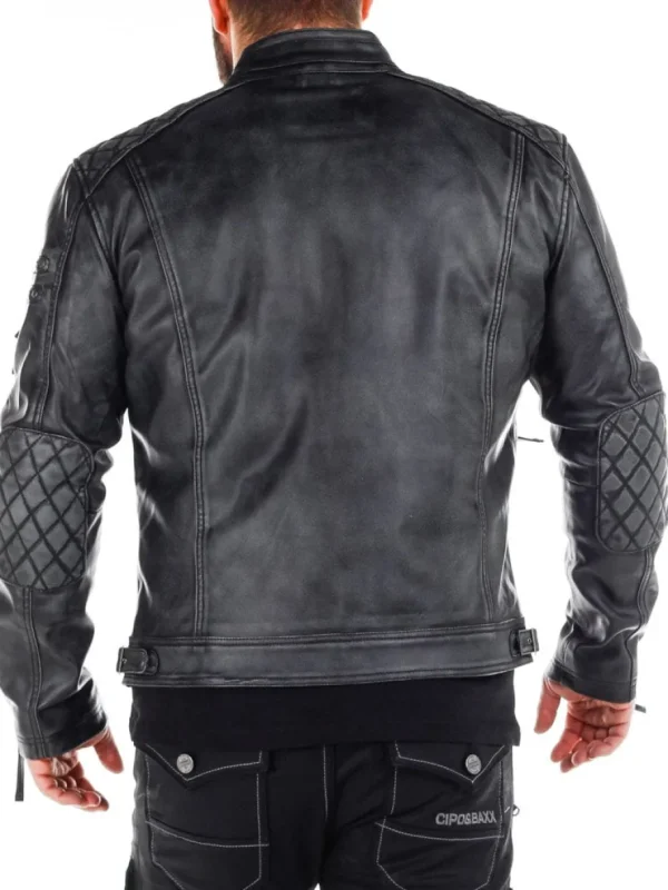 RD Carbon PU Skindjakke - Dirty Black^RockDenim Hot