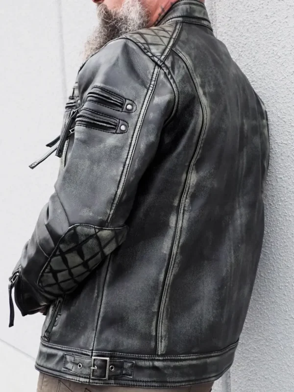 RD Carbon PU Skindjakke - Dirty Black^RockDenim Hot