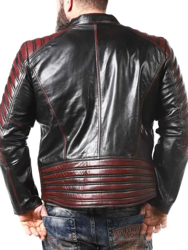 RD Driver Skindjakke - Sort/Rød^Rockdenim New