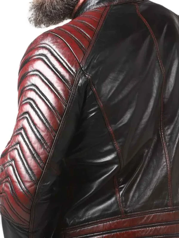 RD Driver Skindjakke - Sort/Rød^Rockdenim New