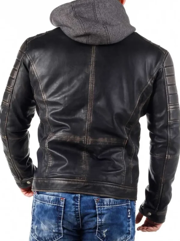 RD Exclusive Zanon Skindjakke - Dirty Black^Rockdenim Clearance