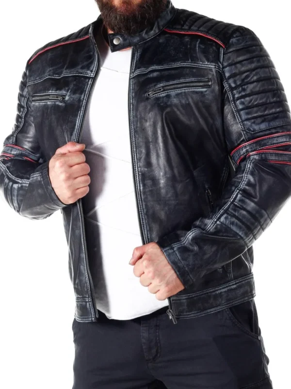 RD Exclusive Zone Skindjakke - Sort^RockDenim Clearance