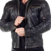RD Fabriano Skindjakke - Sort/Brun^Rockdenim Sale