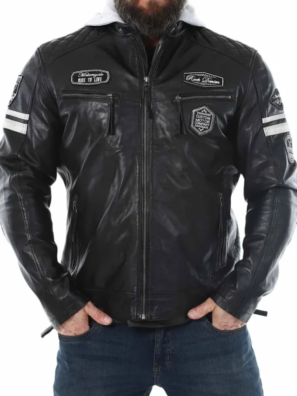 RD Fast Track Skindjakke - Sort^Rockdenim Discount