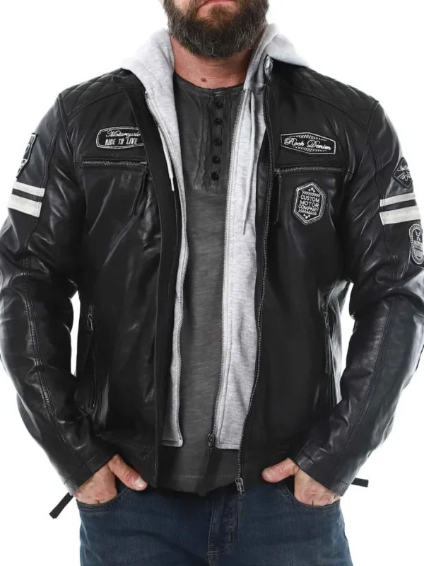 RD Fast Track Skindjakke - Sort^Rockdenim Discount