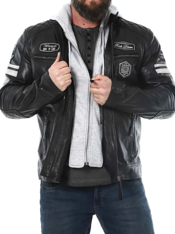 RD Fast Track Skindjakke - Sort^Rockdenim Discount
