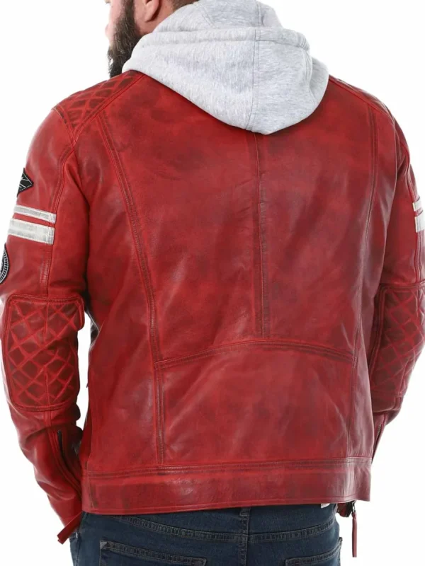 RD Fast Track Skindjakke - Rød^Rockdenim Discount
