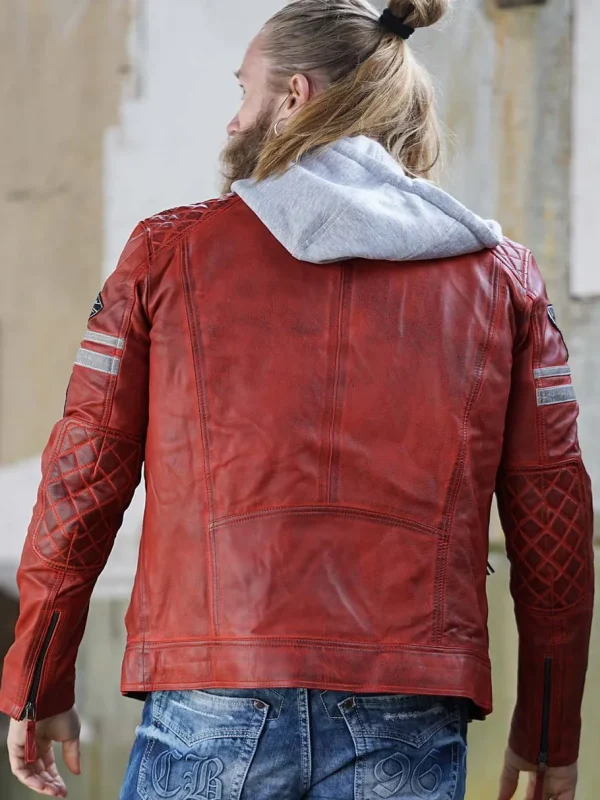 RD Fast Track Skindjakke - Rød^Rockdenim Discount