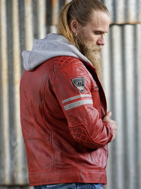 RD Fast Track Skindjakke - Rød^Rockdenim Discount
