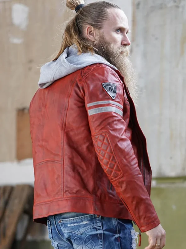 RD Fast Track Skindjakke - Rød^Rockdenim Discount