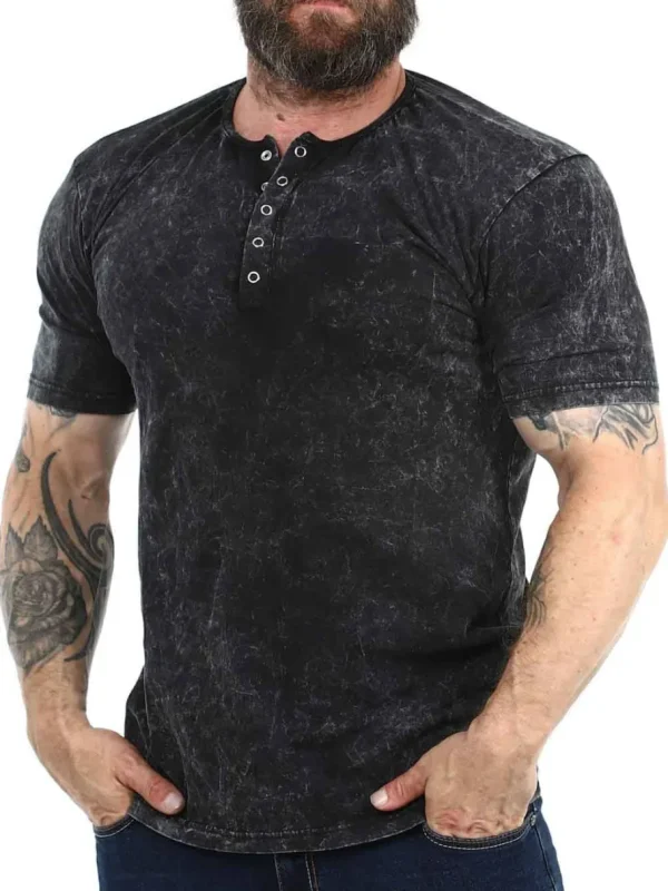 RD Fuel T-shirt - Washed Black^Rockdenim Hot