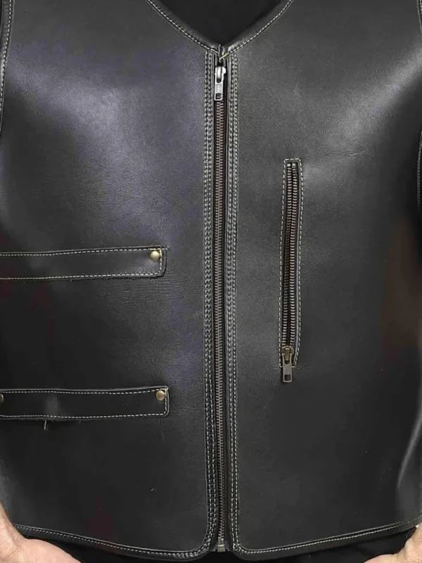 RD Heavy Biker Skindvest - Sort^Rockdenim Online