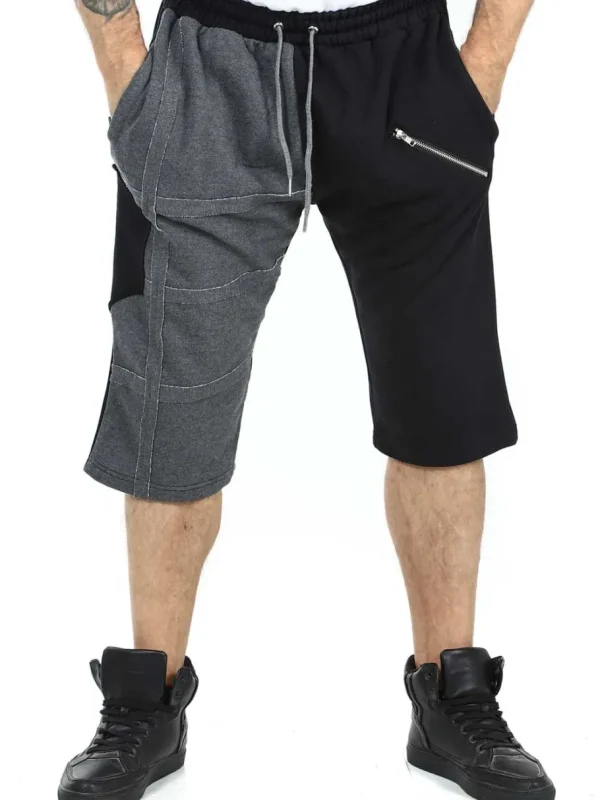 RD Heavy Ripped Bermuda Shorts - Sort/Grå^Rockdenim Discount