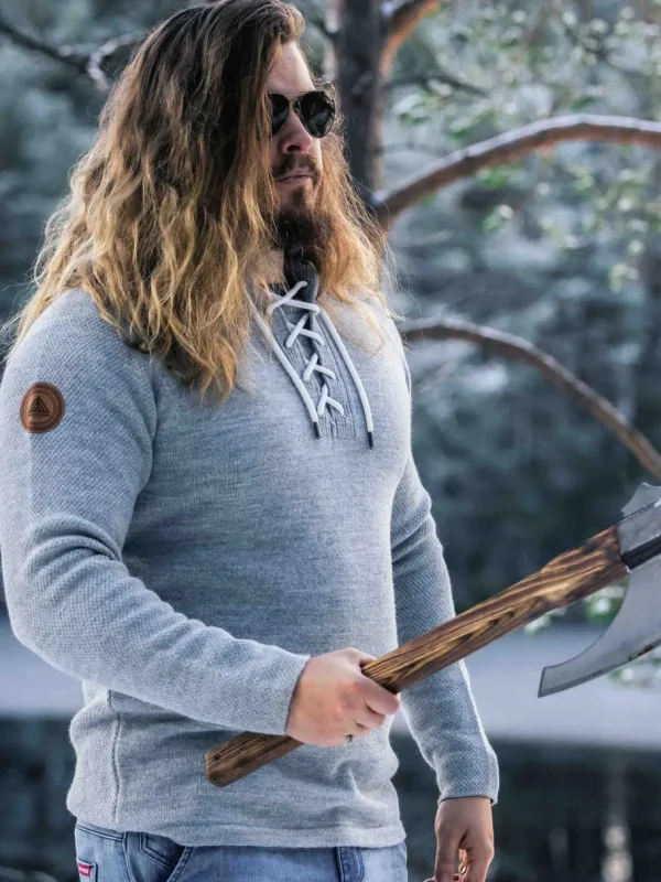 RD Hero Cashmere Strikket Trøje - Grå^RockDenim Fashion